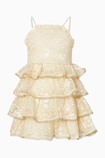 Tanya Lace Frill Mini Dress