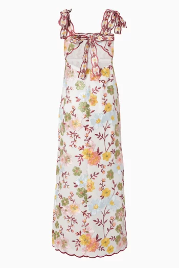 Penelope Embroidered Maxi Dress