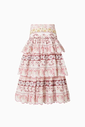 Lara Embroidered Maxi Skirt