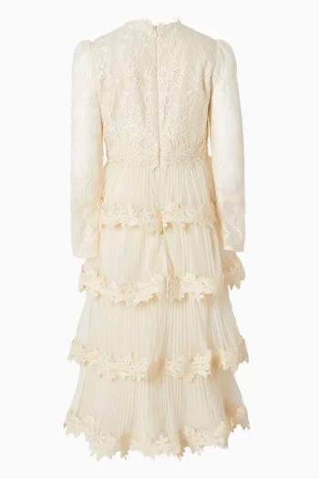 Peggy Midi Dress in Lace