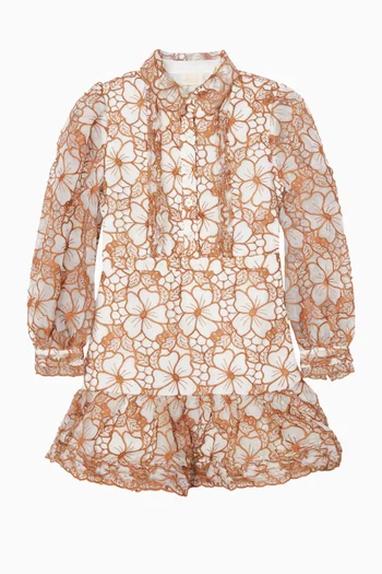 Chelsea Embroidered Dress in Cotton
