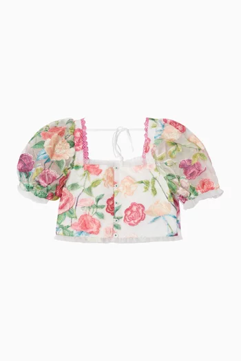 Rachelle Embroidered Top