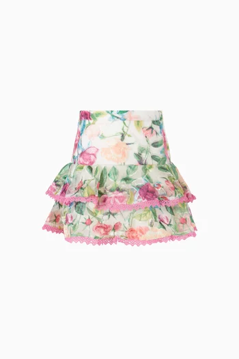 Rachelle Embroidered Mini Skirt