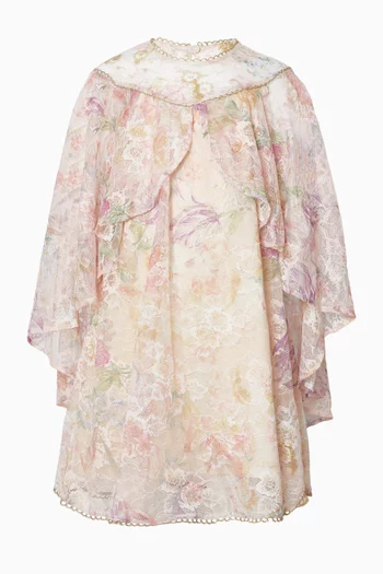 Gina Floral Lace Mini Dress