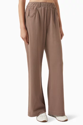 Wide-leg Pants in French Cotton-terry