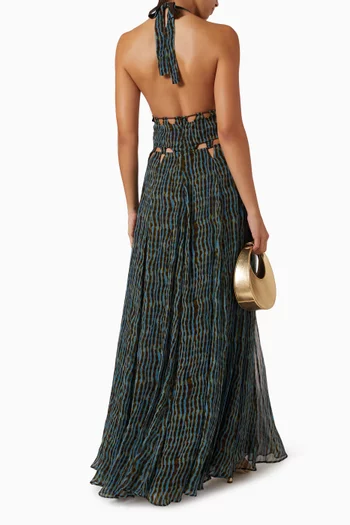 Zaria Open-back Dress in Viscose