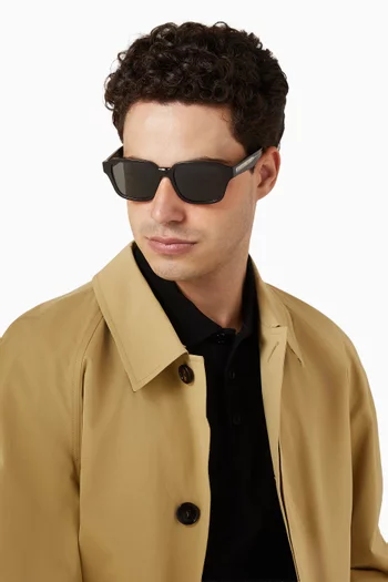 Square Frame Sunglasses in Acetate