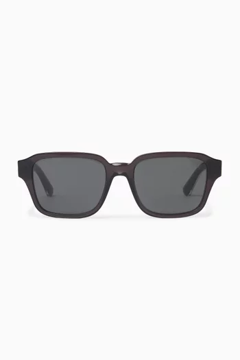 Square Frame Sunglasses in Acetate