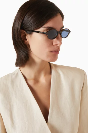 Oval Sunglasses in Acetate