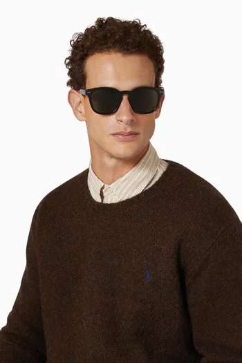 Square Frame Sunglasses in Acetate