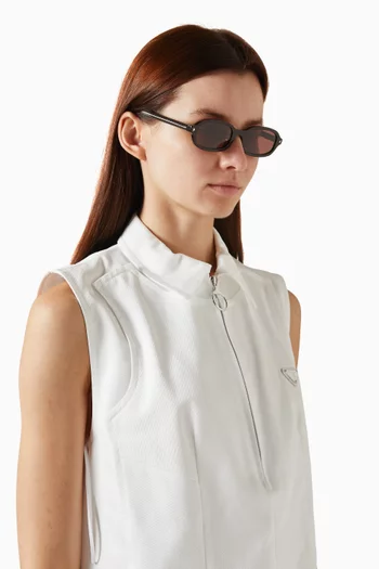 Oval Sunglasses in Acetate