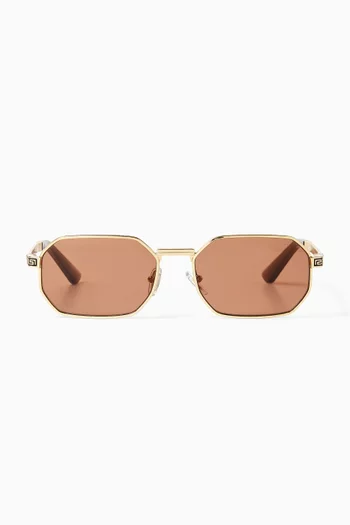 Rectangle Sunglasses in Metal
