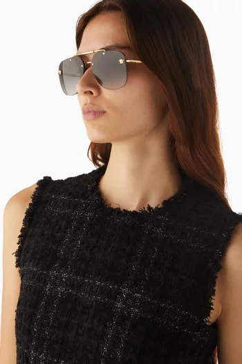 Square Sunglasses in Metal