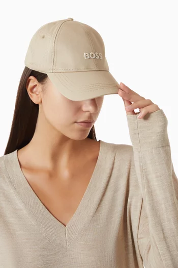 Ari Logo Embroidered Baseball Cap in Cotton-twill