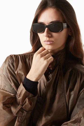 نظارة شمسية اس ال 868 بتصميم بيضاوي