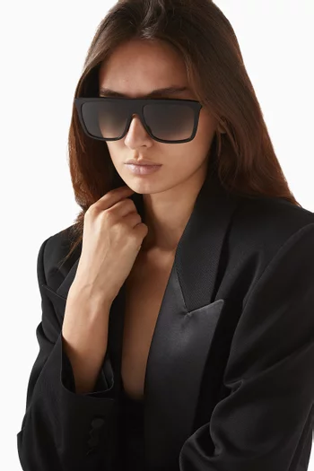 نظارة شمسية إس إل 904 بإطار مربع أسيتات