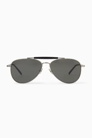 SL 864 Aviator Sunglasses in Metal