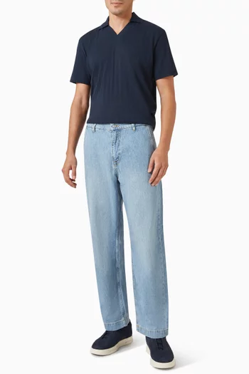 Travis Polo Shirt in Knit-blend