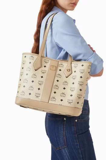 Liz Shopper Tote Bag in Visetos Canvas