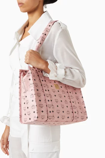 Large Aren Tote Bag in Visetos Canvas