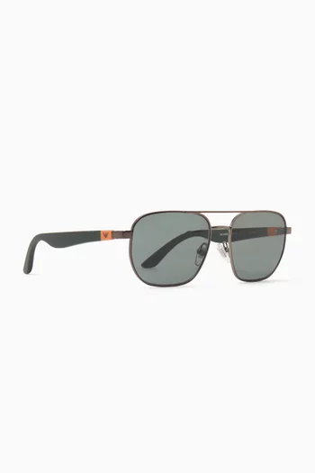 Aviator Sunglasses in Metal