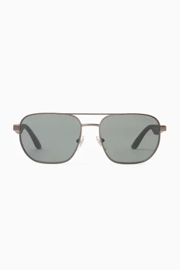 Aviator Sunglasses in Metal