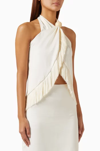 Austin Halter Top in Satin