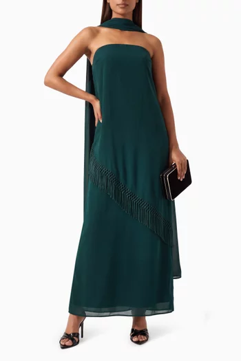 Eloisa Strapless Dress in Crepe