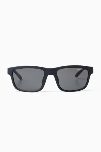 Rectangle Sunglasses in Acetate
