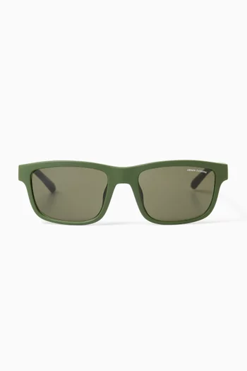 Rectangle Sunglasses in Acetate