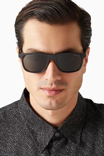 Rectangle Sunglasses in Acetate