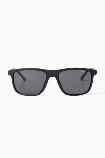 Rectangle Sunglasses in Acetate