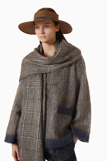 Band Visor Cap in Hemp