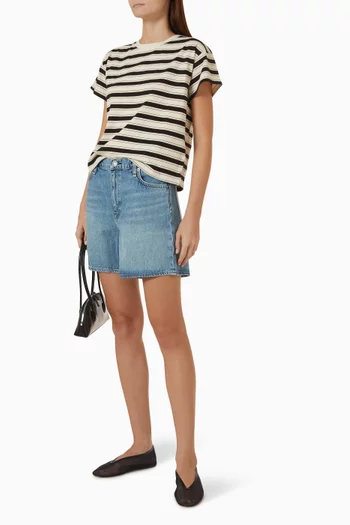 Kelly Boxy Striped T-shirt in Cotton
