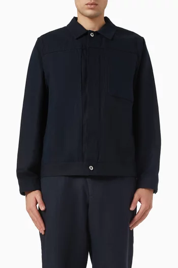 Trucker Jacket in Cotton & Linen