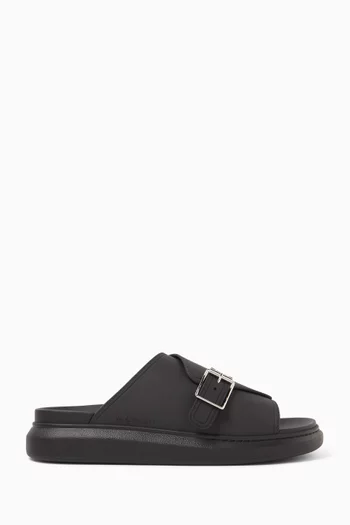 Oversized Hybrid Slides in Rubber