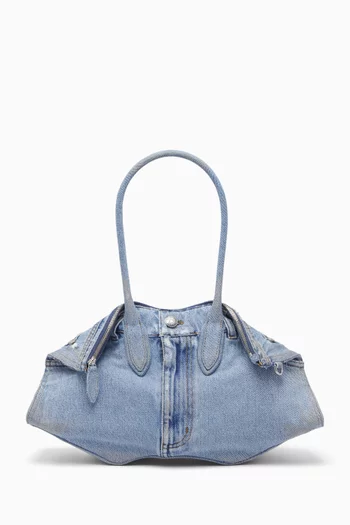 Manta Top-handle Bag in Cotton-denim
