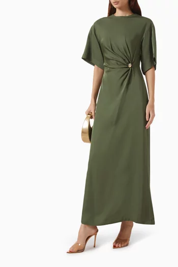 Zilla Brooch Maxi Dress