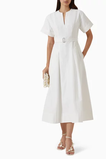 Corinne Midi Dress in Cotton