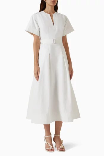 Corinne Midi Dress in Cotton