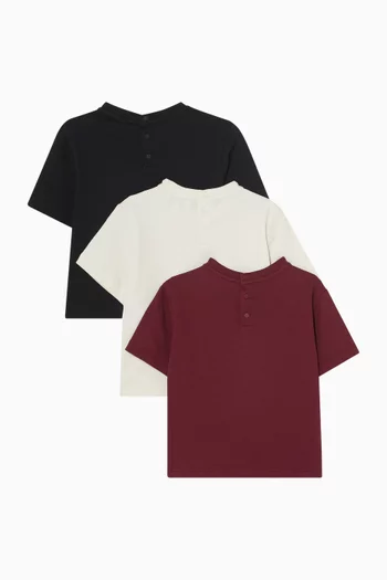 T-Shirts in Cotton Jersey , Set of 3