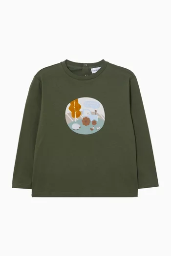 Graphic-print T-Shirt in Cotton