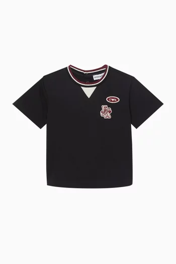 Logo Patch T-shirt in Cotton