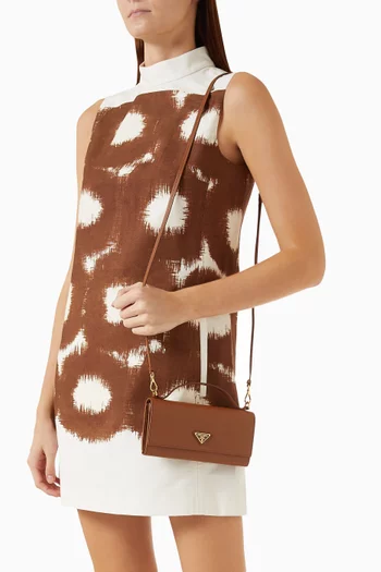 Strap Wallet in Saffiano Leather