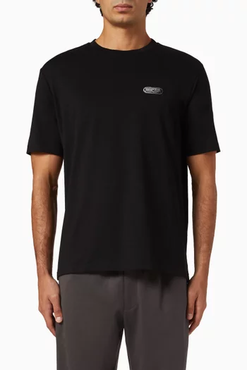 Logo-print T-shirt in Jersey