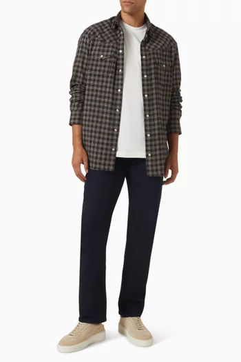 Flared Slim-fit Jeans in Denim