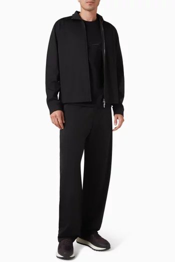 Zip Sweatshirt in Interlock Jersey