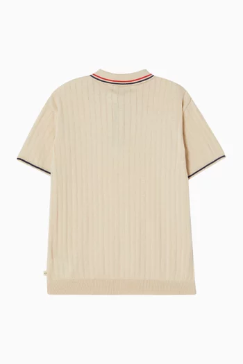 Mio Knitted Polo Shirt in Organic Cotton