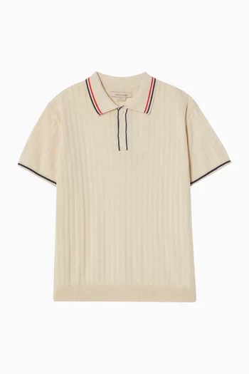 Mio Knitted Polo Shirt in Organic Cotton