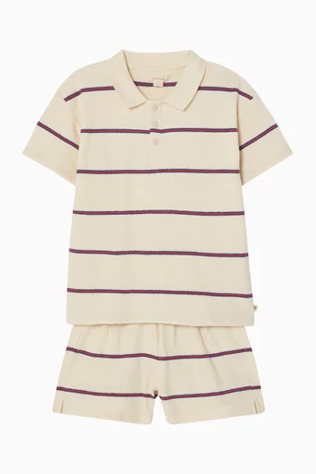 Trio Polo Shirt in Cotton-blend